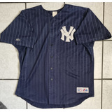 Jersey Yankees New York Mlb Majestic Azul Marino Xl 