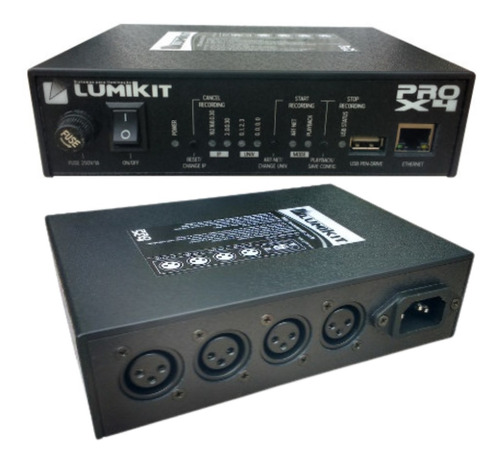 Interface Dmx Lumikit Artnet Prox4i Envio Imediato 4 Univers