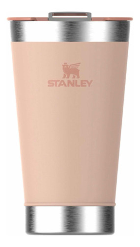 Vaso Térmico Stanley 473ml Vacuum Rosa Con Destapador