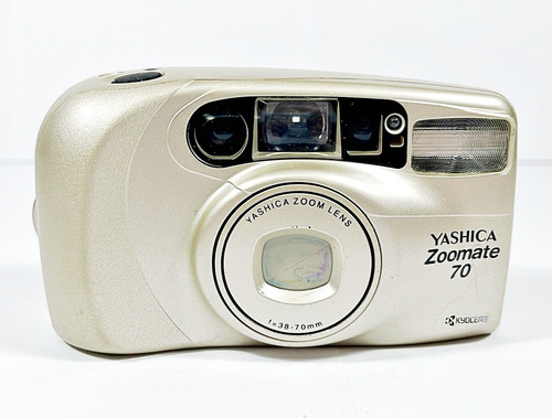 Câmera Yashica Mod. Zoomate 70 Dourado - ( Retirada Peças )