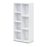 Estantería Luder / Libros / Almacenamiento, 7-cubos, Blanco