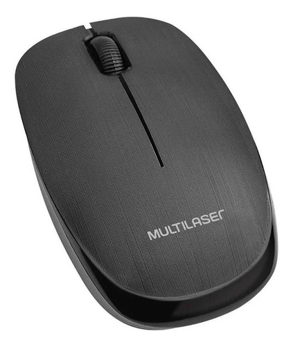 Mouse Multilaser Wireless 2.4ghz 1200dpi Preto Mo251