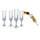 Set De 6 Copas Champagne Copas Alargadas Máxima Elegancia