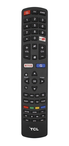 Control Remoto Pantalla Tcl Smart Tv Netflix Youtube Ce-t99