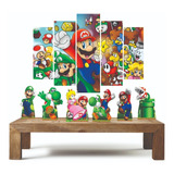 Super Mario Kit 6 Displays + Quadro Mosaico