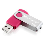 Pen Drive Twist 16gb Usb 2.0 Rosa Pd688 Multilaser