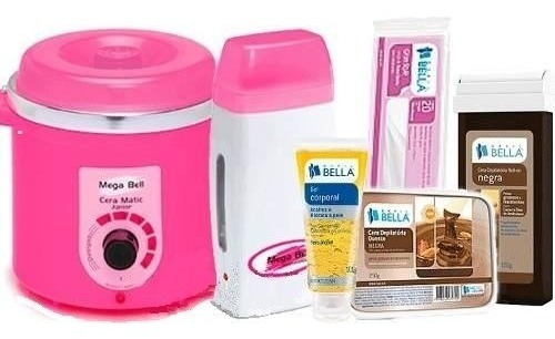 Kit Depilação Profissional De Cera Quente Panela + Rolon