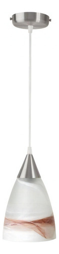 Lámpara Colgante Led Tipo Marmol E27 C701mc/am Calux Color Marmol Cafe