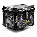 Maletero Trasero Caja Top Case Moto Universal Aluminio 45 L