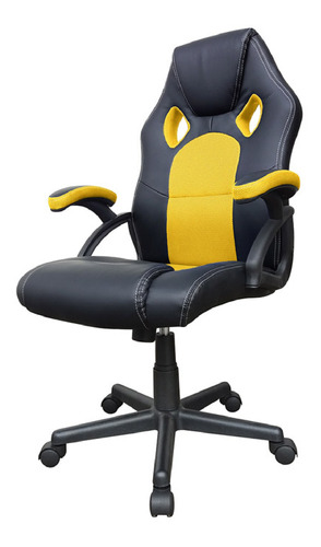 Silla Pc Gamer Momentum Envío Gratis - Desillas Color Negro Con Amarillo