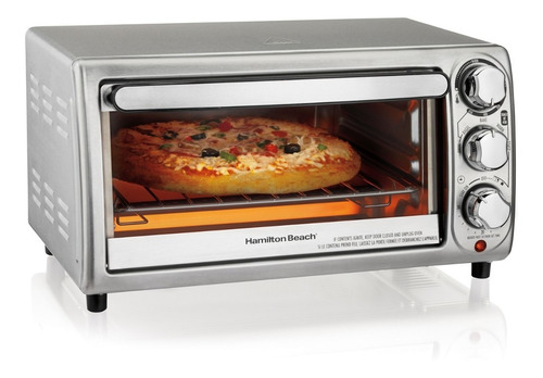 Horno Tostador Eléctrico Hamilton Beach 31143 Acero Inox