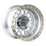 Ams 15x10 5x114.3 Et-44 Silver Machine Lip Qc1668 (set De 4