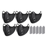 5 Máscara Reutilizable De Carbón Activado A Prueba De Polvo