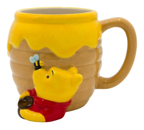 Taza 3d Jumbo Winnie Pooh Tarro D Miel 680ml Cerámica Disney