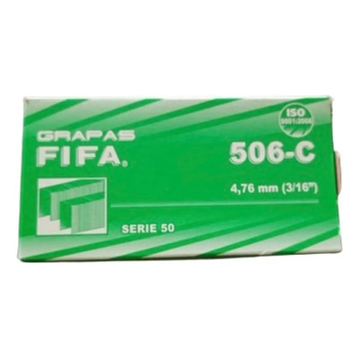 Grapa Fifa 506C 3\u002F16 Acero Neumáticas Madera Plata | MercadoLibre