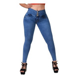 Jeans Colombiano Pushup Faja Reductora Levanta Nalga Strech 