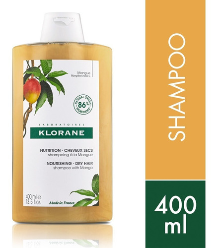 Shampoo Klorane  Mango Cabello Seco X 400 Ml