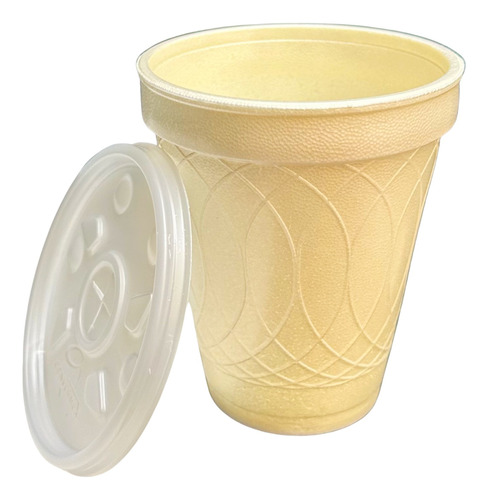 Vaso Biodegradable Térmico 10oz. Con Tapa (1000 Juegos)