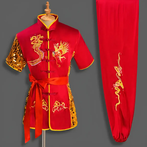 Conjunto De Kung Fu Con Uniforme Tradicional De Wushu Con Dr | Meses sin interés