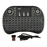 Mini Teclado Iluminado Bluetooth Para Tv Box Pc Xbox 