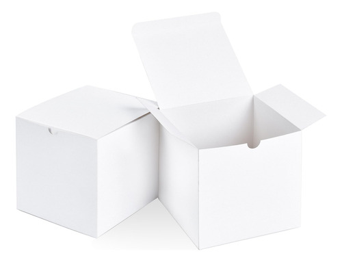 Shipkey 10 Cajas De Regalo De Cartón Blanco De 3 X 3 X 3 P.