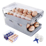 Vphom Recipiente De Huevos Para Refrigerador Con Bandeja Ext