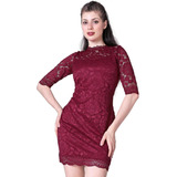 Vestido Kimi Mujer Vino Spandex 2928