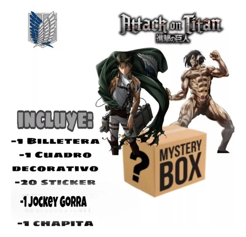 Caja Sorpresa Ataque On Titan Mystery Box Shingeki No Kyojin