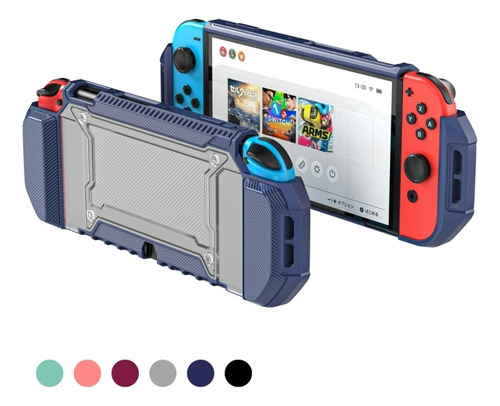 Funda Case Protectora Para Nintendo Switch Oled Uso Rudo