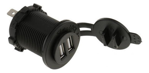 6 Carregador Usb Duplo 12v 4.2a Para Moto-barco Carro