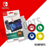 Pelicula De Vidro Nintendo Switch  + Kit 4 Grips Mario