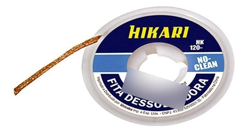 Fita Malha Dessoldadora Hikari 3,0mm X 1,5m - Hk-120-05