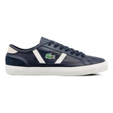 Tenis Lacoste Sideline 119 Lth Azul Original 7-37cma0068j18