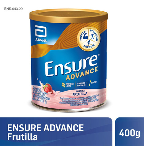 Ensure Advance En Polvo Frutilla X 400gr