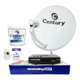 Kit Century Midiabox Antena 5g Midia B7 Completo Ku 60cm B7