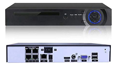 Nvr Poe 4ch Xenocam 5mp H.265 - Soporte 4 Cámaras Ip