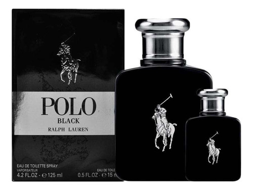 Set Ralph Lauren Polo Black Men 125ml Edt (2pzs)