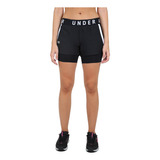 Short Under Armour Play Up 2-in-1 En Negro/blanco | Stock Ce