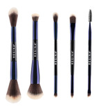 Set De Brochas Maquillaje Doble Regina Etiqueta Azul