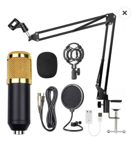 Kit Profesional Microfono Condensador Grabación Estudio Ktv