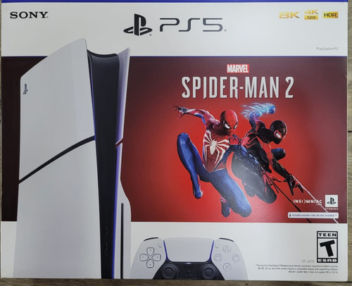 Sony Playstation 5 Slim 1tb Spider-man 2 Blanca. Como Nueva