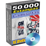 16 Dvds Com 50.000 Artes Camisetas Prontas P/ Corel Draw