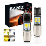 2 Foco Led Luz De La Cabeza De Motocicleta Led H4 Ba20d P15d