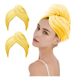 Toalla De Microfibra Para El Cabello, Paquete De 2 Turbante