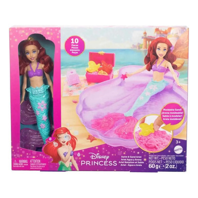 Set Muñeca Disney Barbie Ariel Agua Y Arena | Envío gratis