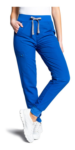 Pantalón Mujer Scorpi Jogger -azul Rey- Uniformes Clínicos