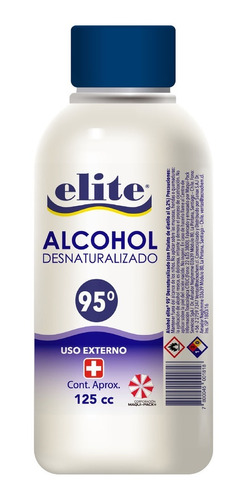 Alcohol 95° Elite 125 Ml (12 Unidades)