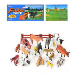 Set X20 Muñecos Animales Granja Finca 14cm Juguete