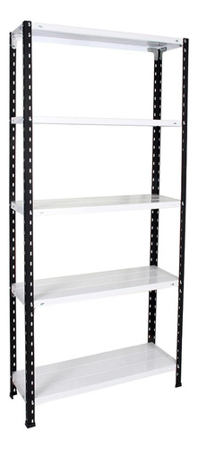 Estanteria Metal Rack Blanca 178x90x30 Cm 5 Estantes