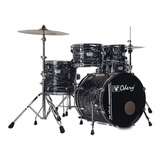 Bateria Acústica Odery Inrock Séries Dark Tiger Bumbo 18